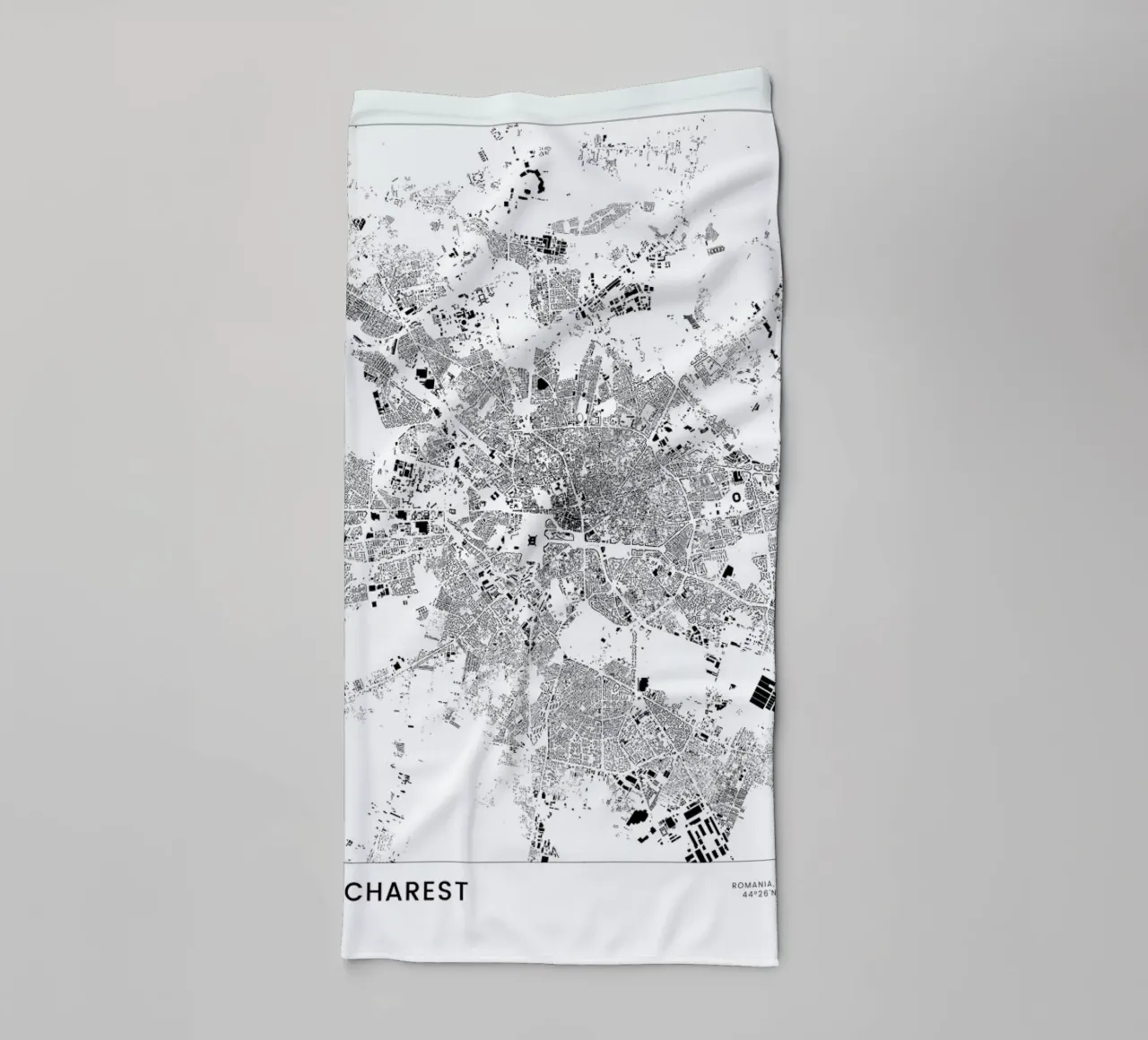 Bucharest asciugamano da bagno da The Cartography Collection