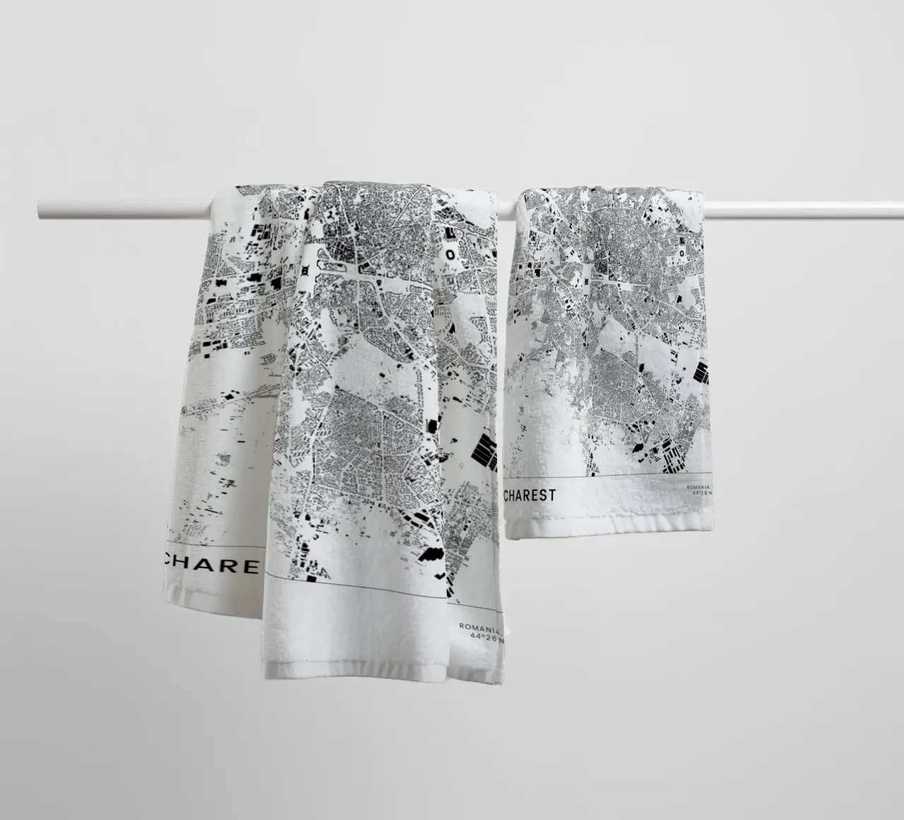 Bucharest towel by The Cartography Collection