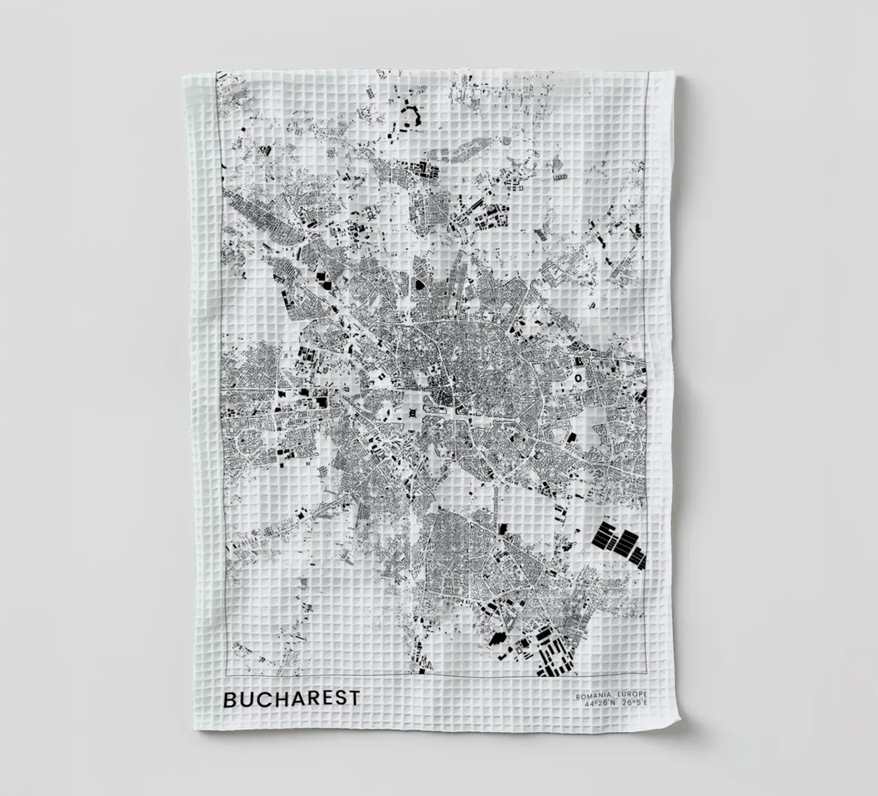 Bucharest torchon de The Cartography Collection