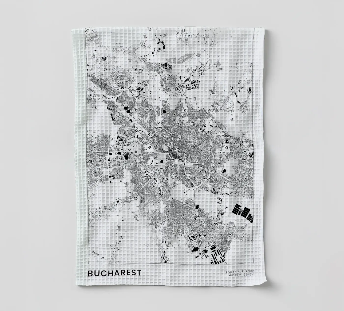 Bucharest torchon de The Cartography Collection