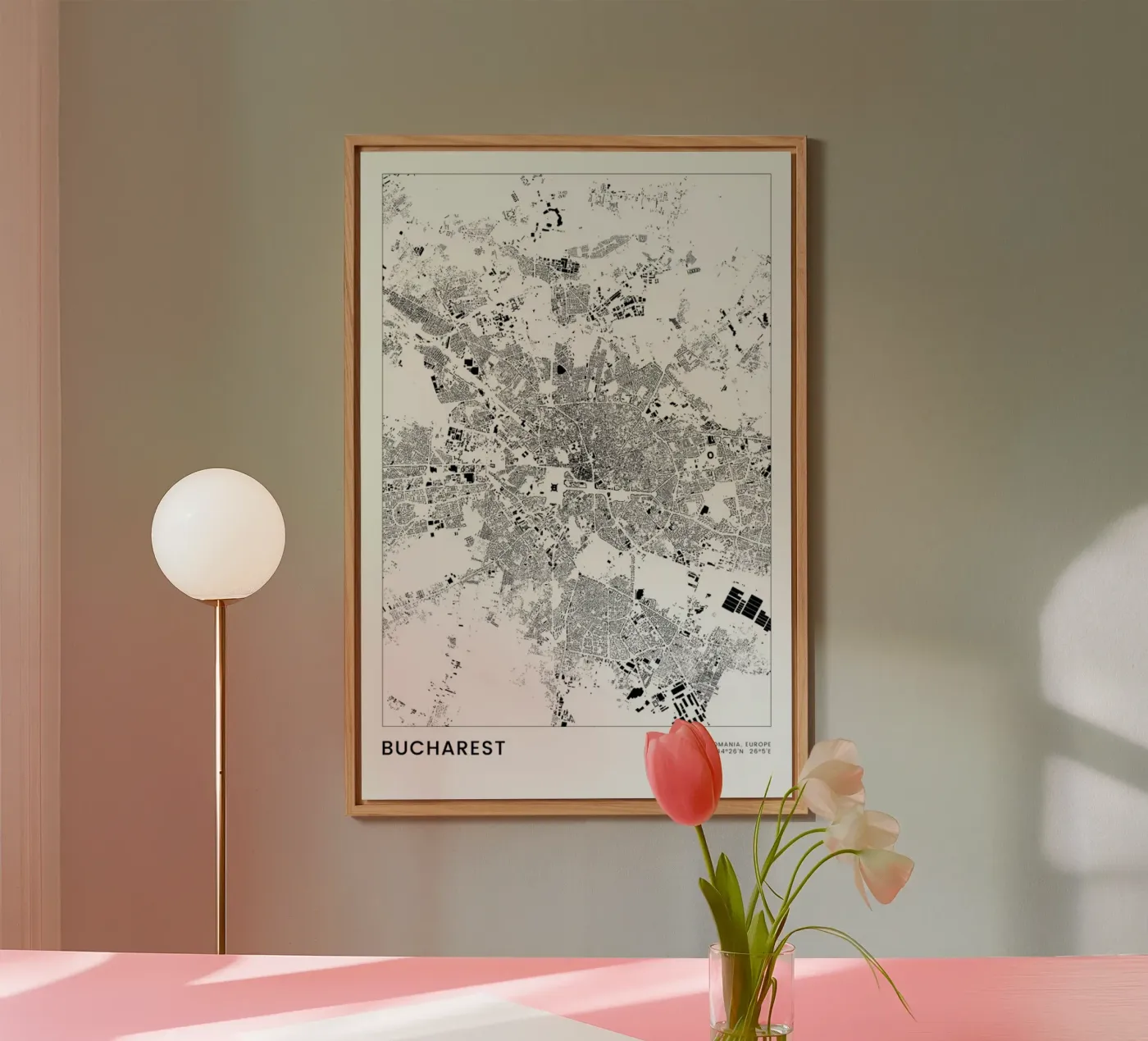 Bucharest Forex-Platte von The Cartography Collection