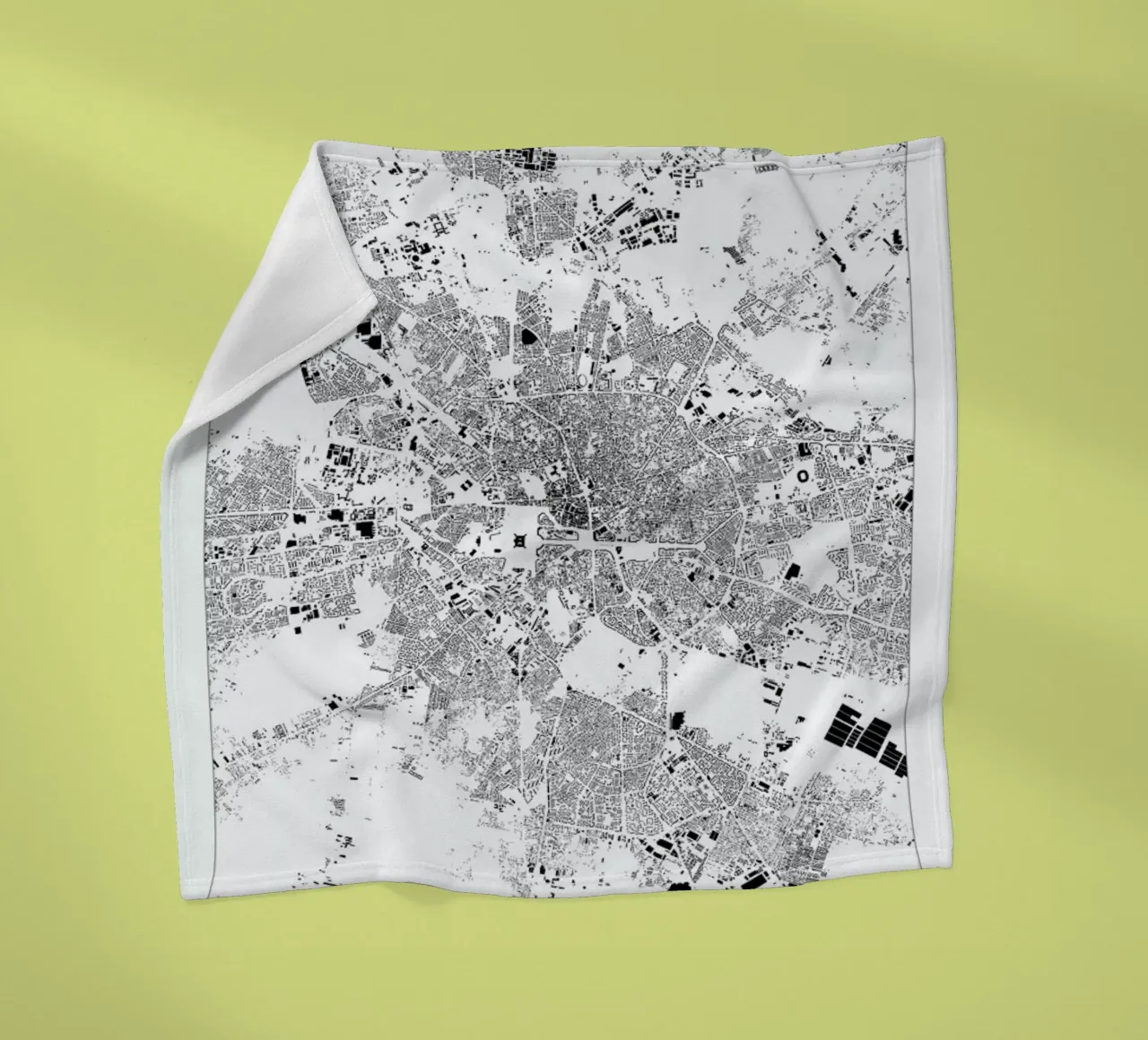 Bucharest coperta in pile da The Cartography Collection