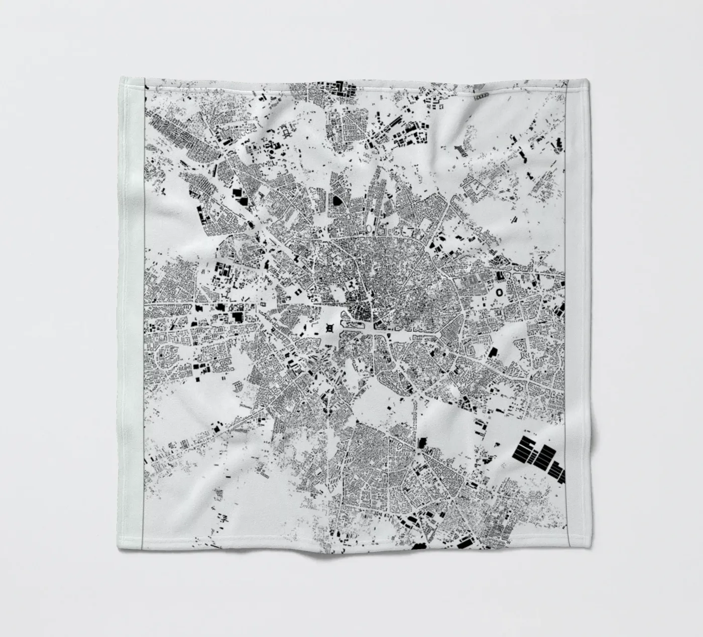 Bucharest Fleecedecke von The Cartography Collection