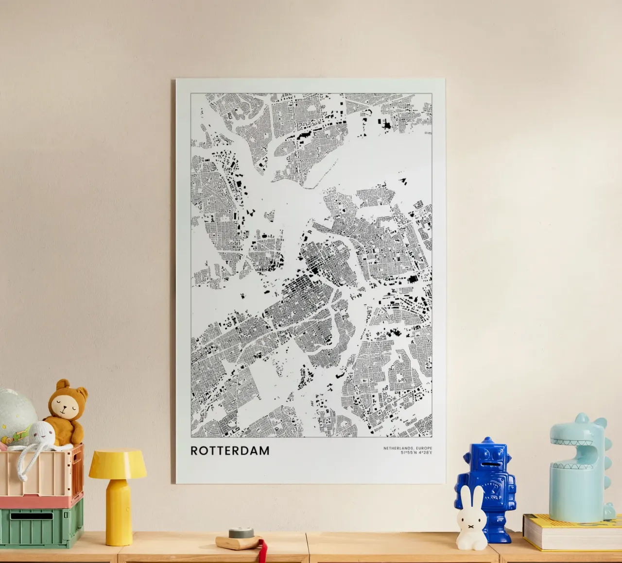 Rotterdam plexiglass da The Cartography Collection