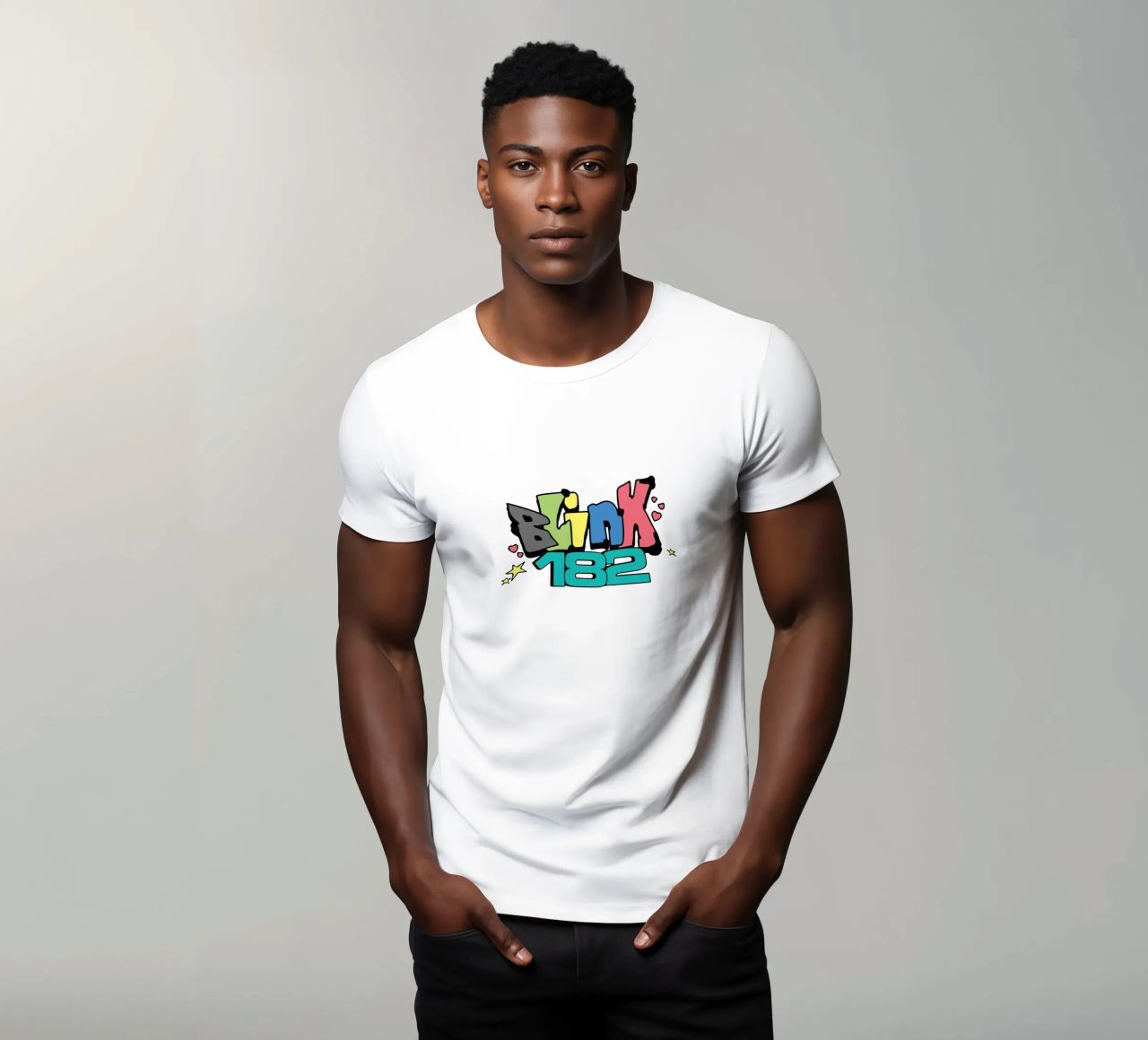 Blink 182 Colorato t-shirt da Curtishop