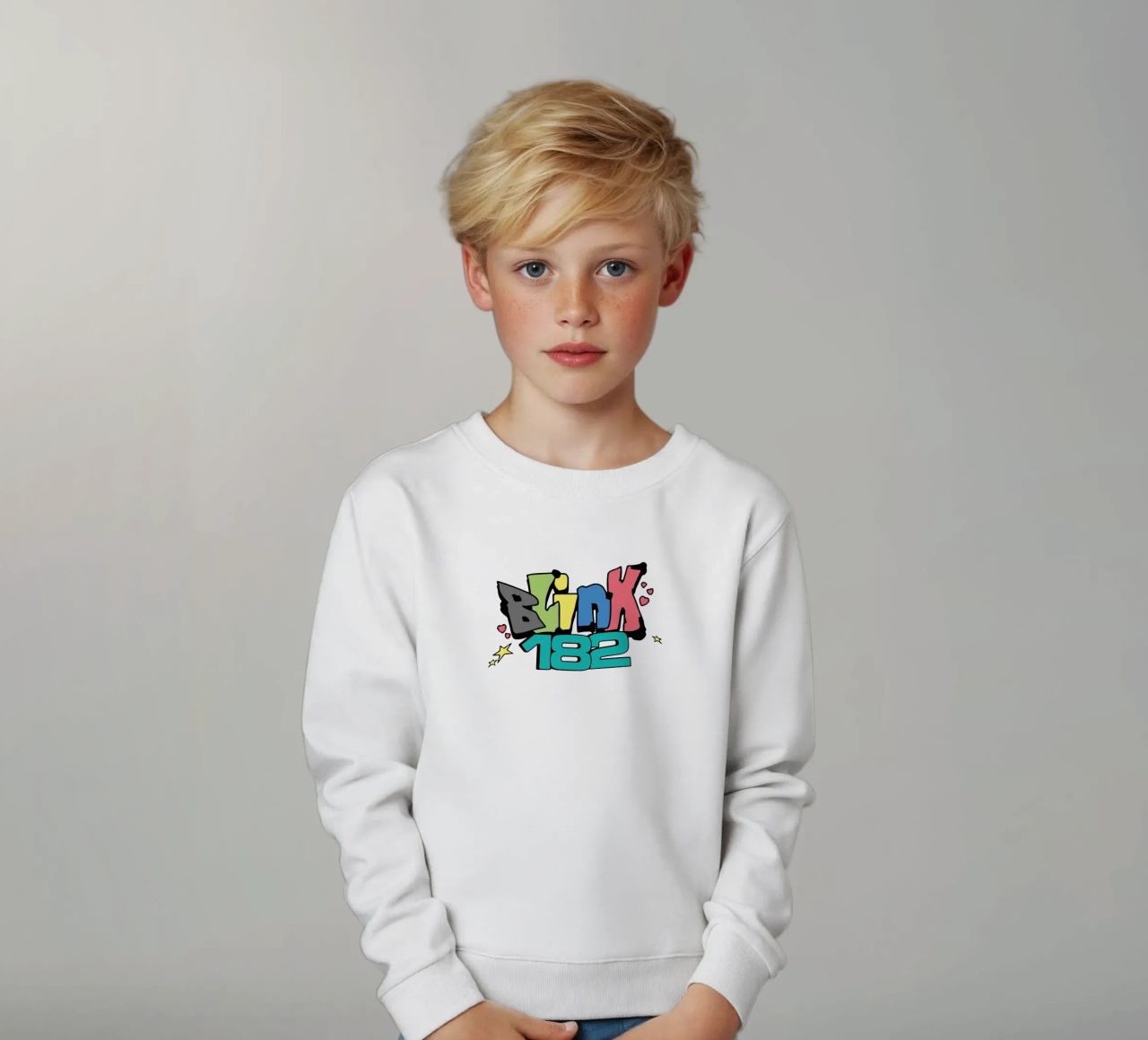 Blink 182 Colorato felpa bambino da Curtishop