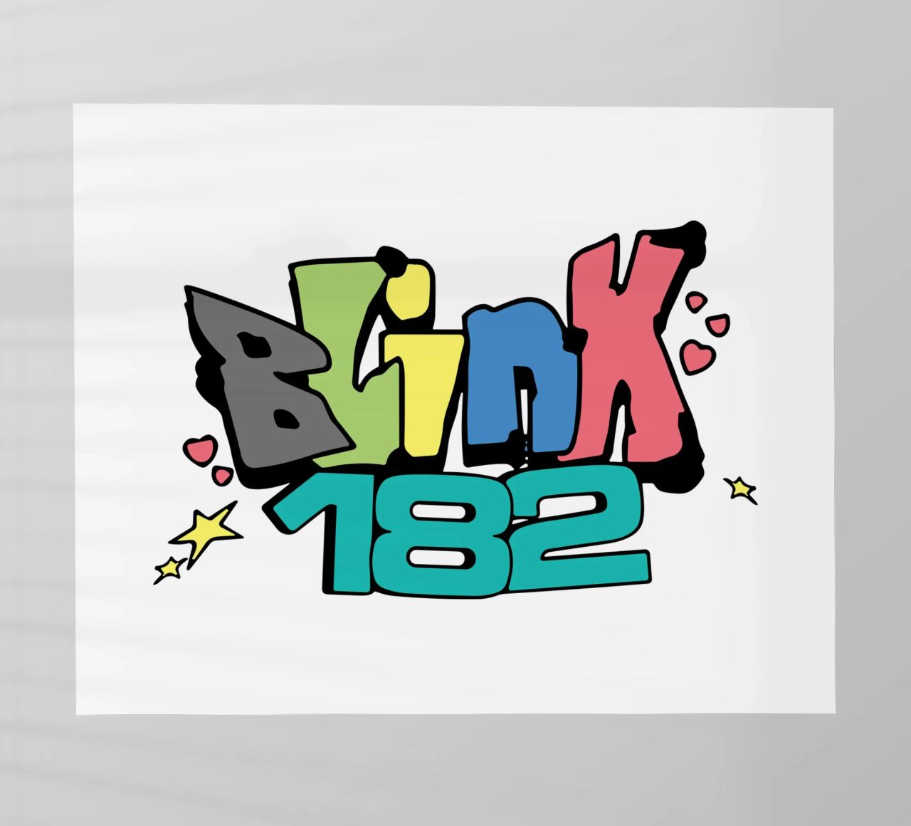 Blink 182 Colorato pellicola backlit da Curtishop
