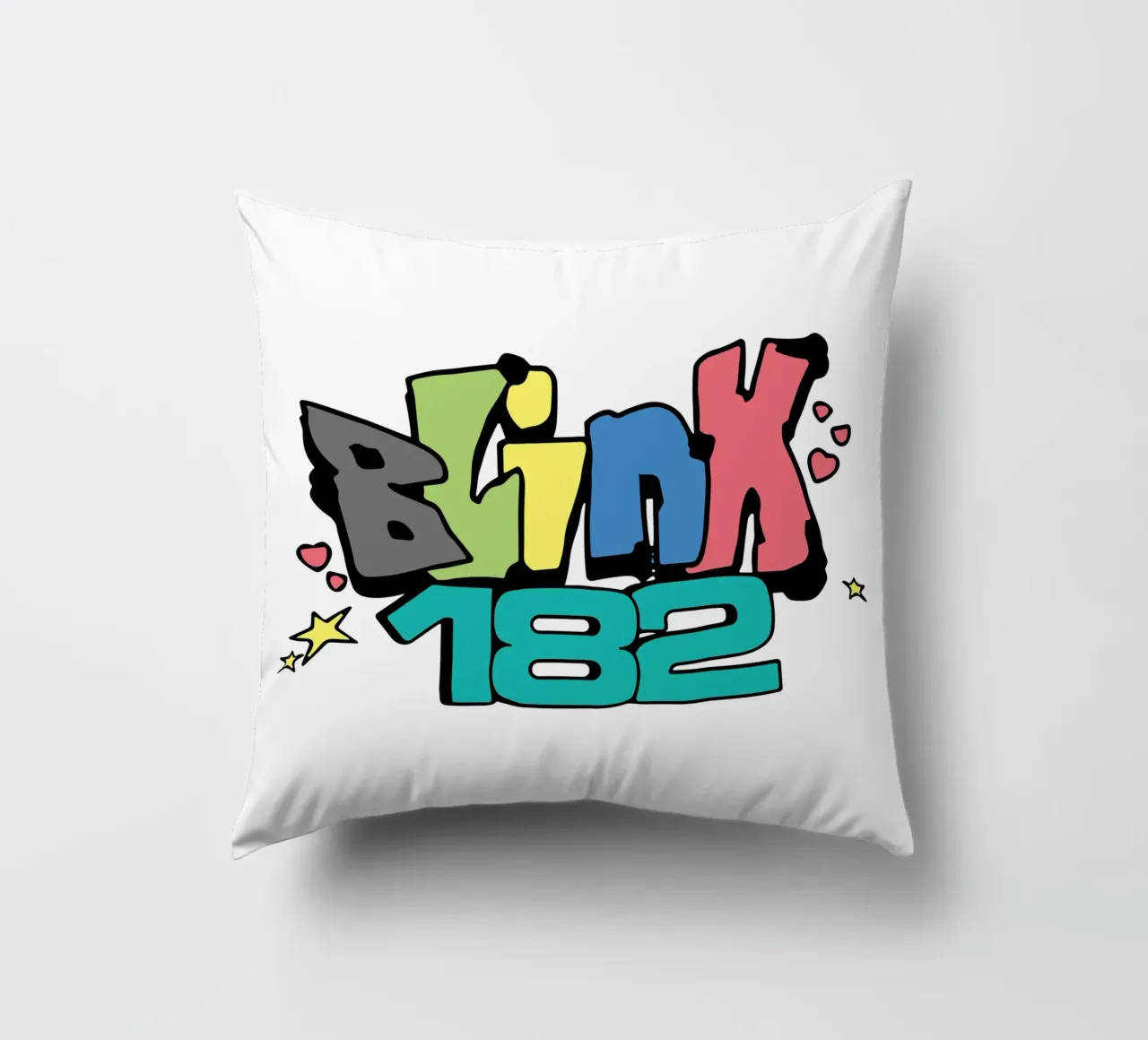 Blink 182 Kleurrijk kussen van Curtishop