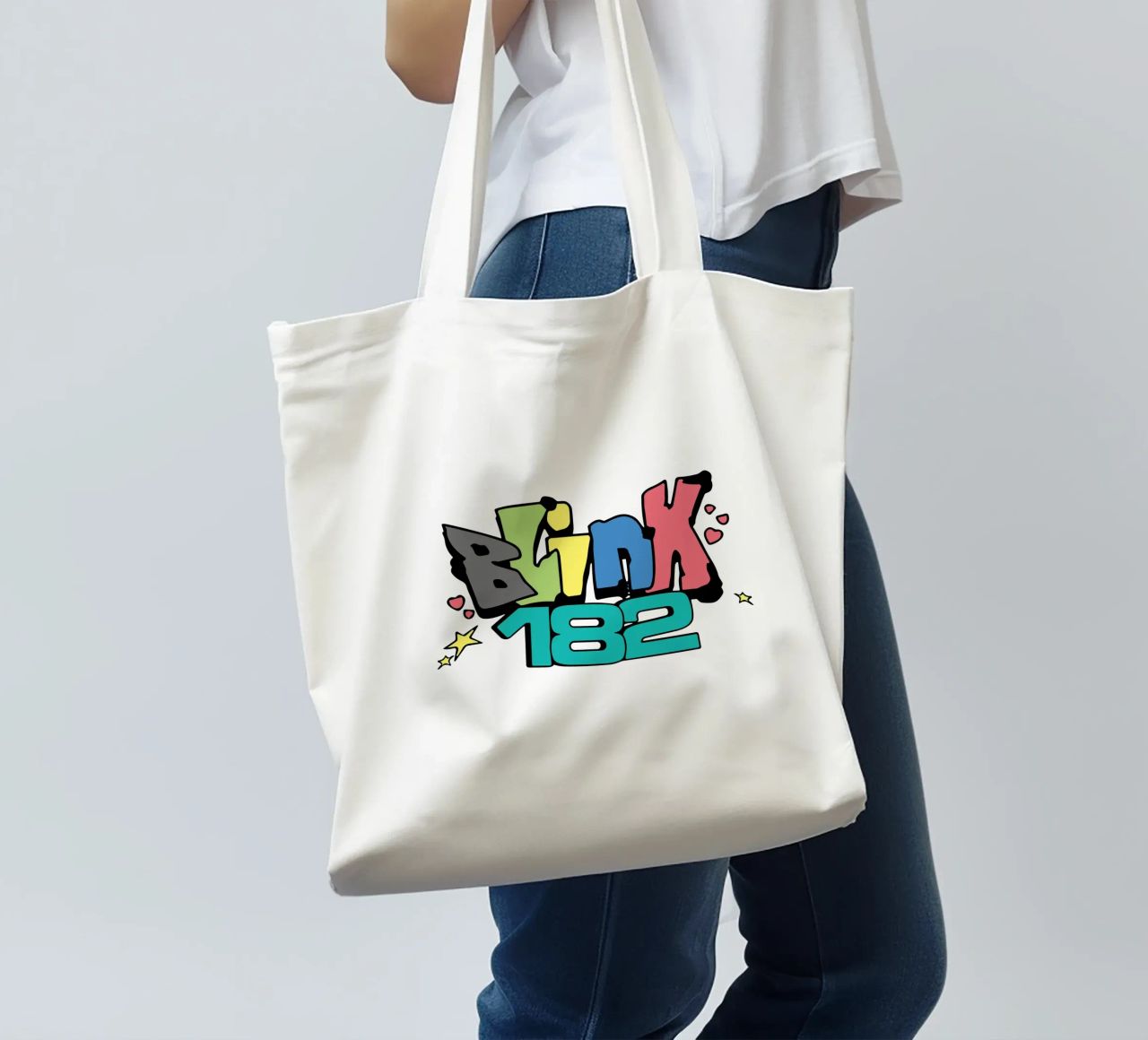 Blink 182 Colorato borsa in juta da Curtishop