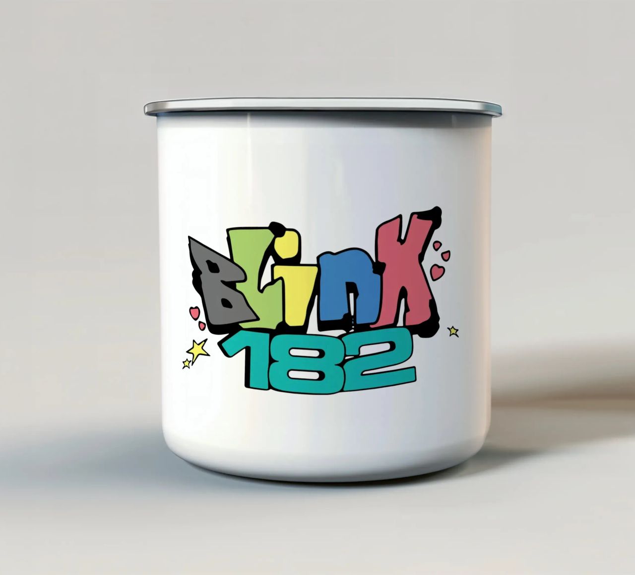 Blink 182 Colorato tazza in smalto da Curtishop