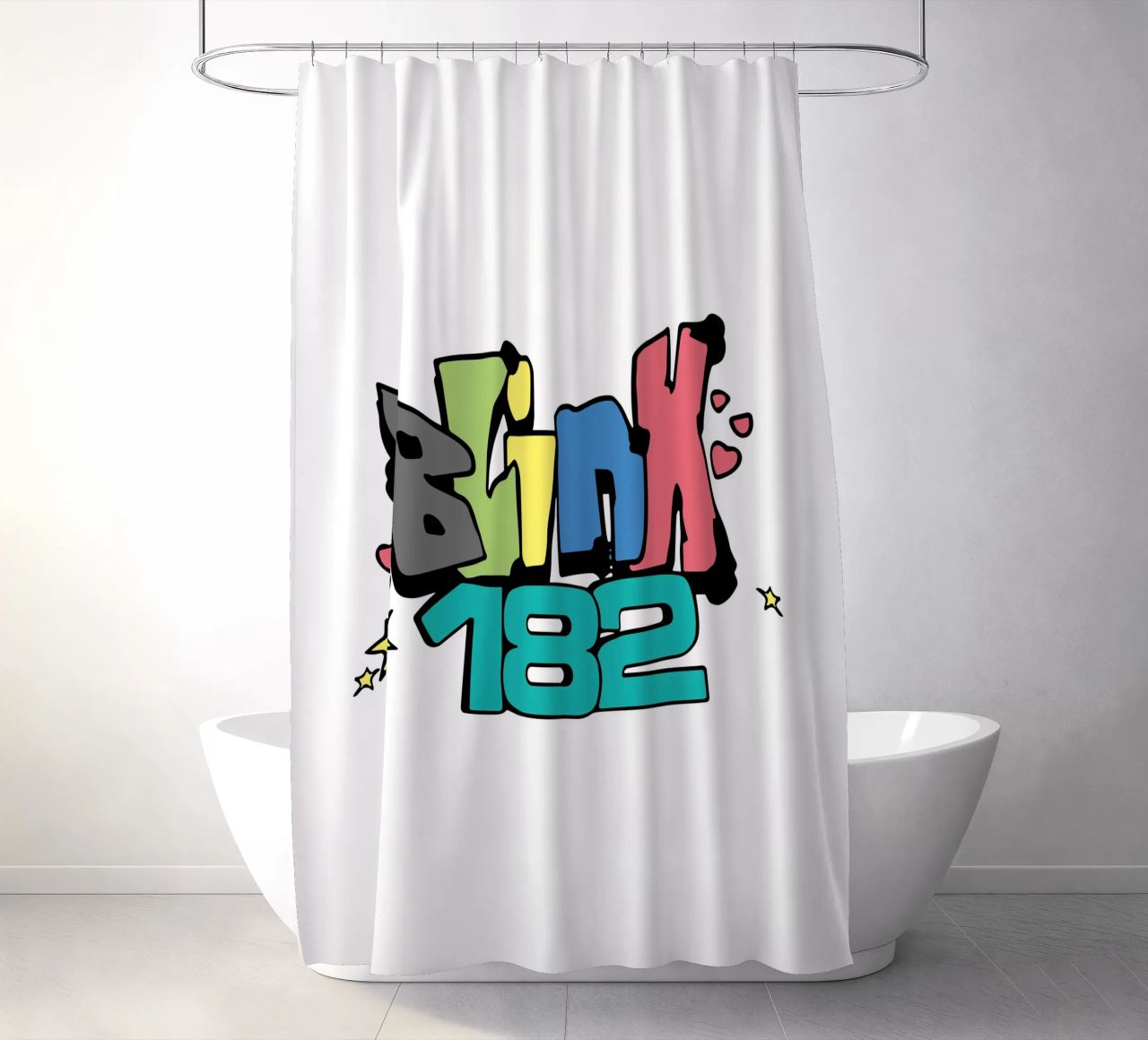Blink 182 Colorato tenda da doccia da Curtishop