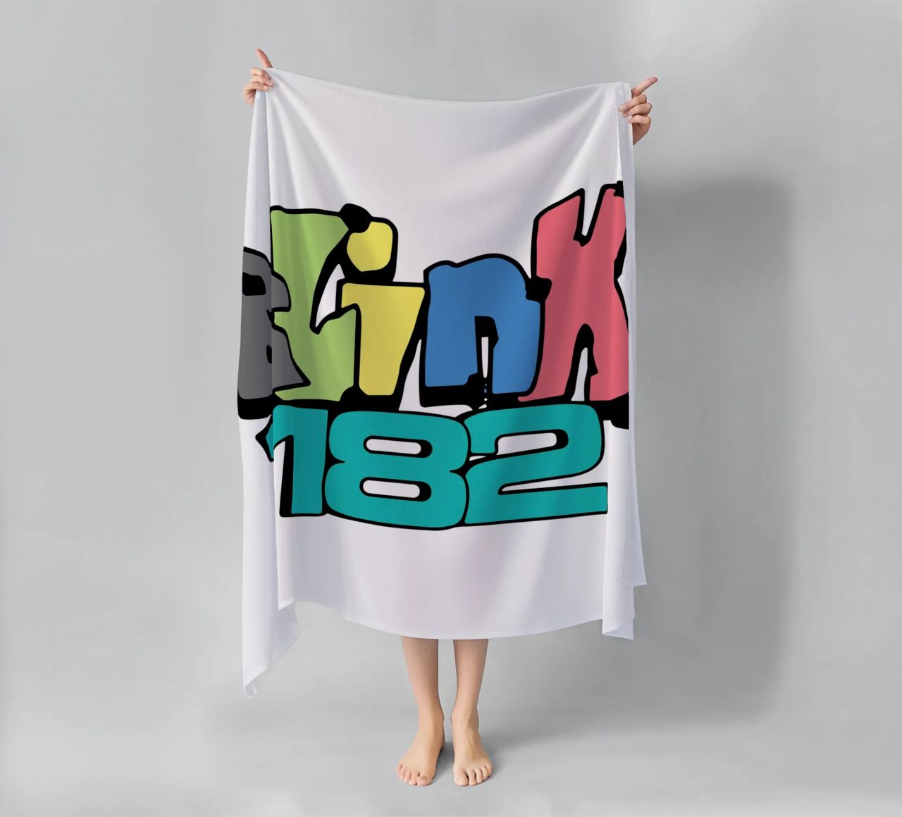 Blink 182 Colorato telo mare da Curtishop