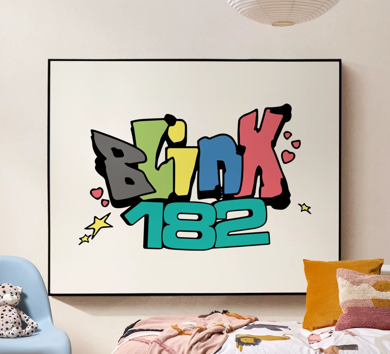 Blink 182 Colorato plexiglass da Curtishop