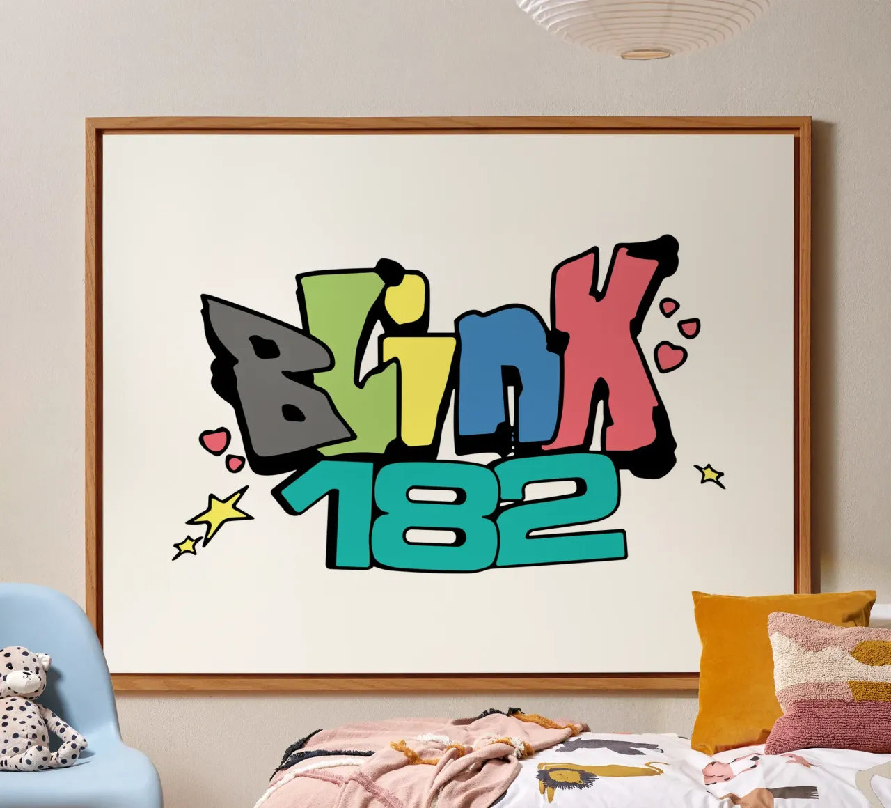 Blink 182 Colorato pannello forex da Curtishop