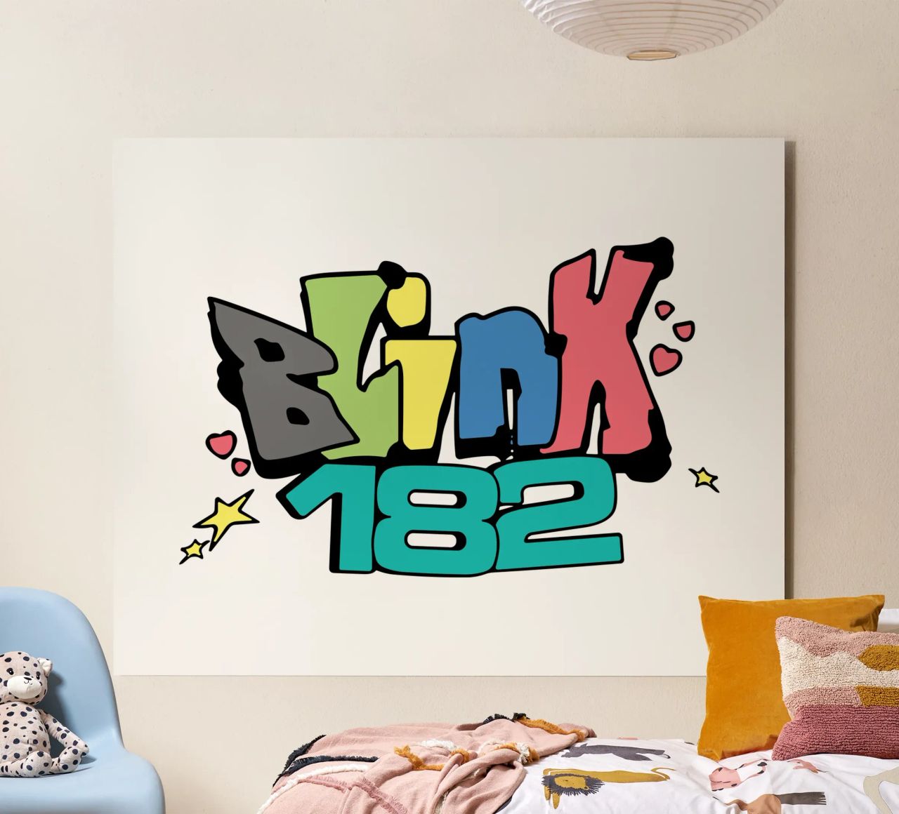 Blink 182 Colorato alluminio dibond da Curtishop