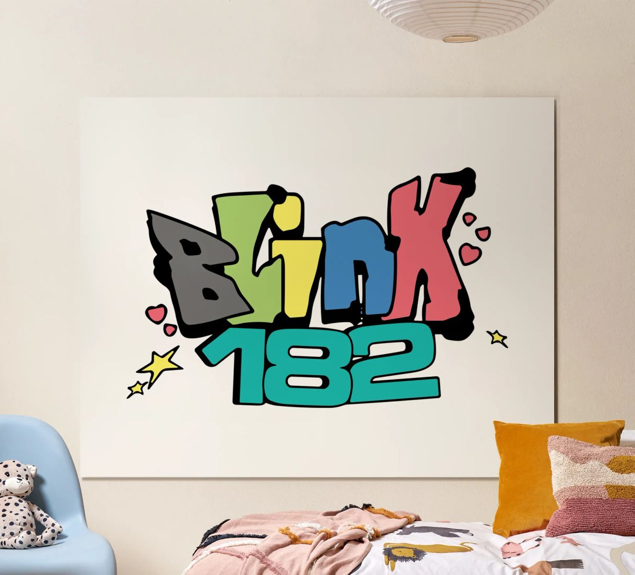 Blink 182 Colorato poster da Curtishop