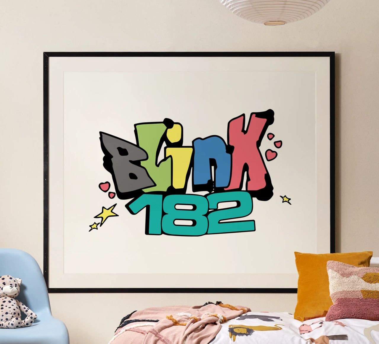 Blink 182 Colorato poster da Curtishop