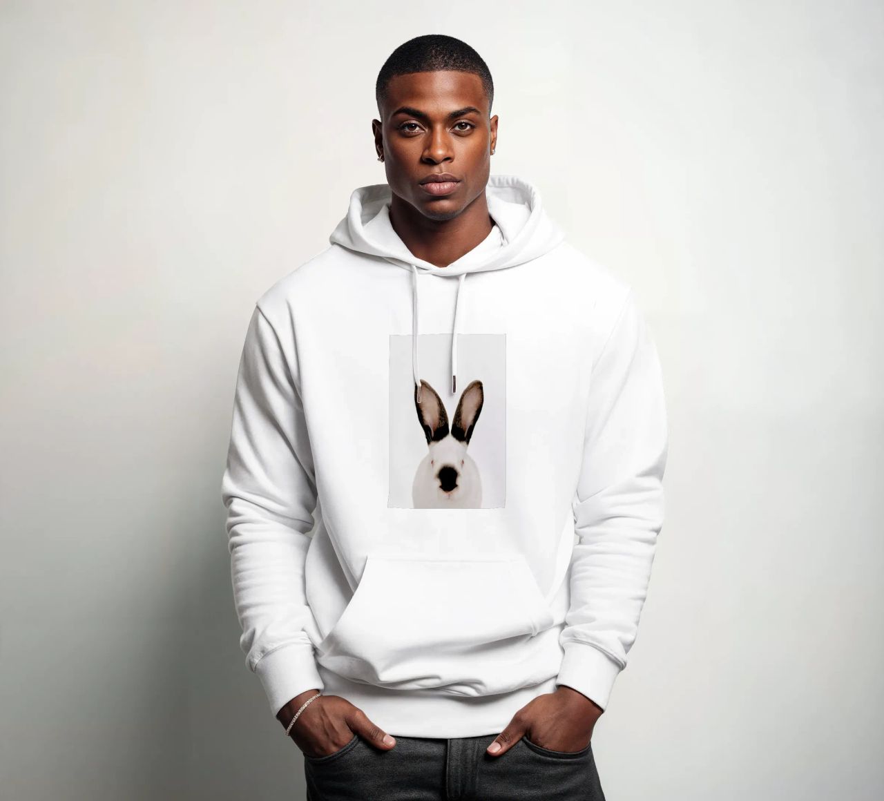 Rabbit felpa con cappuccio da Paws & Claws