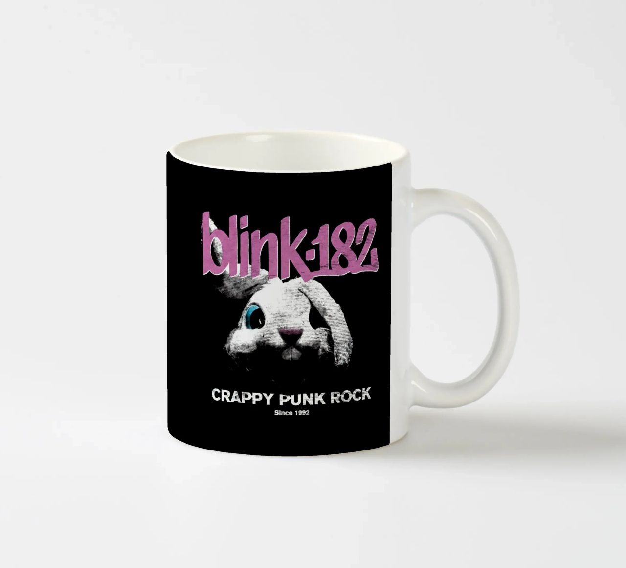 Blink 182, coniglietto punk rock di merda tazza in ceramica da Curtishop