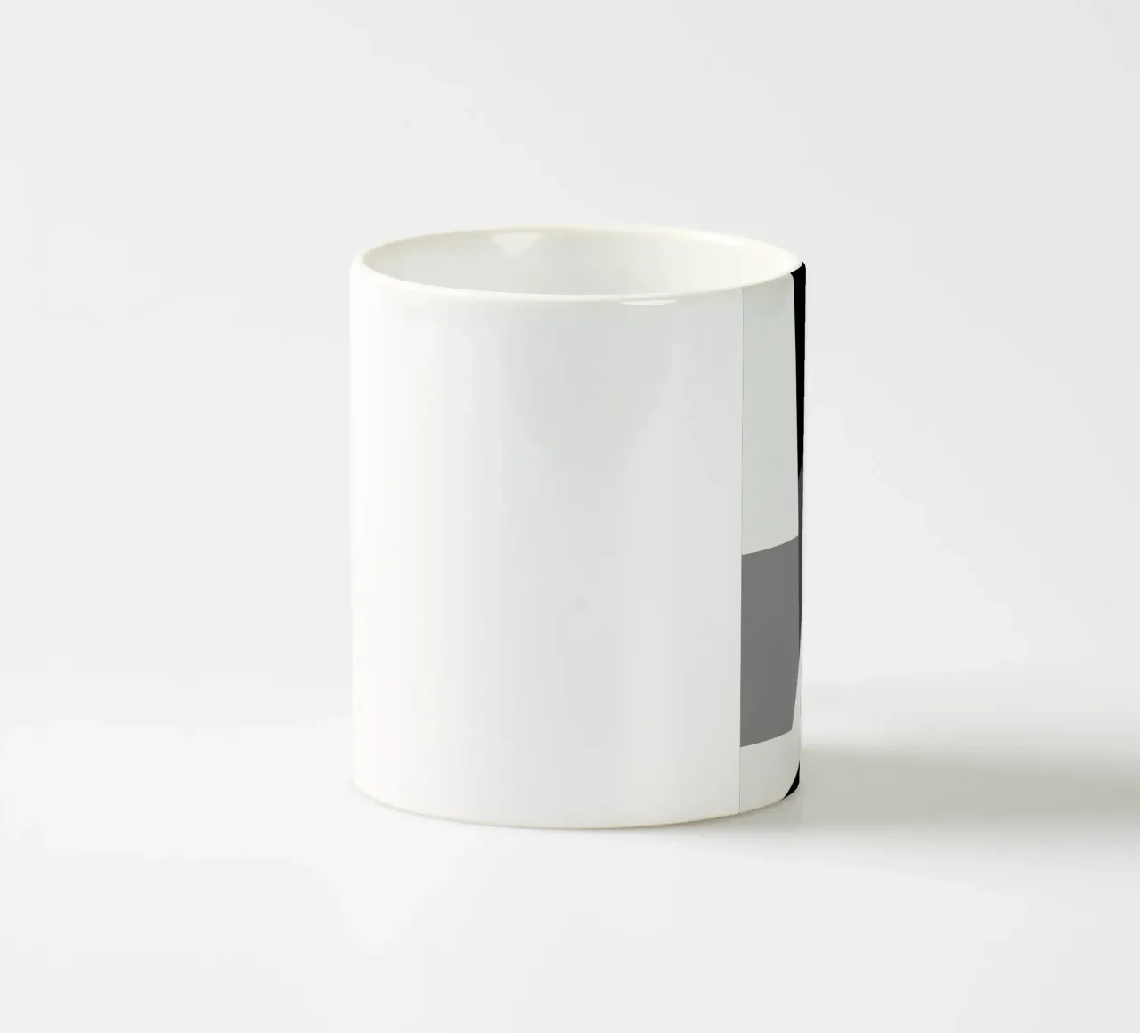 Bianco e nero astratto 02 tazza in ceramica da Little Dean