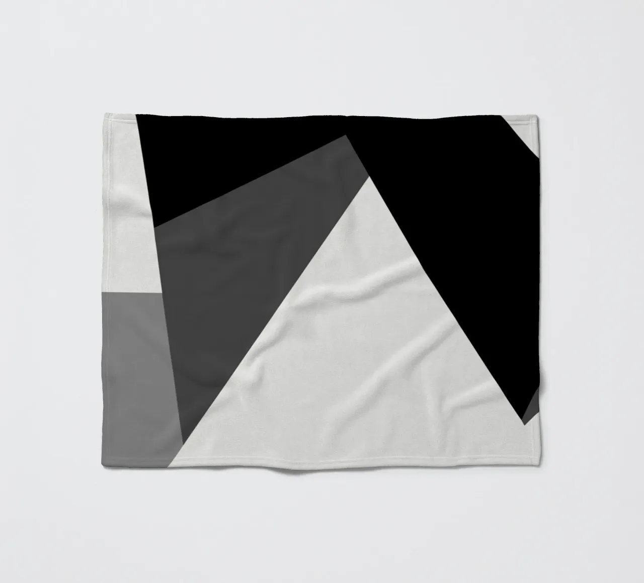 Bianco e nero astratto 02 coperta in pile da Little Dean
