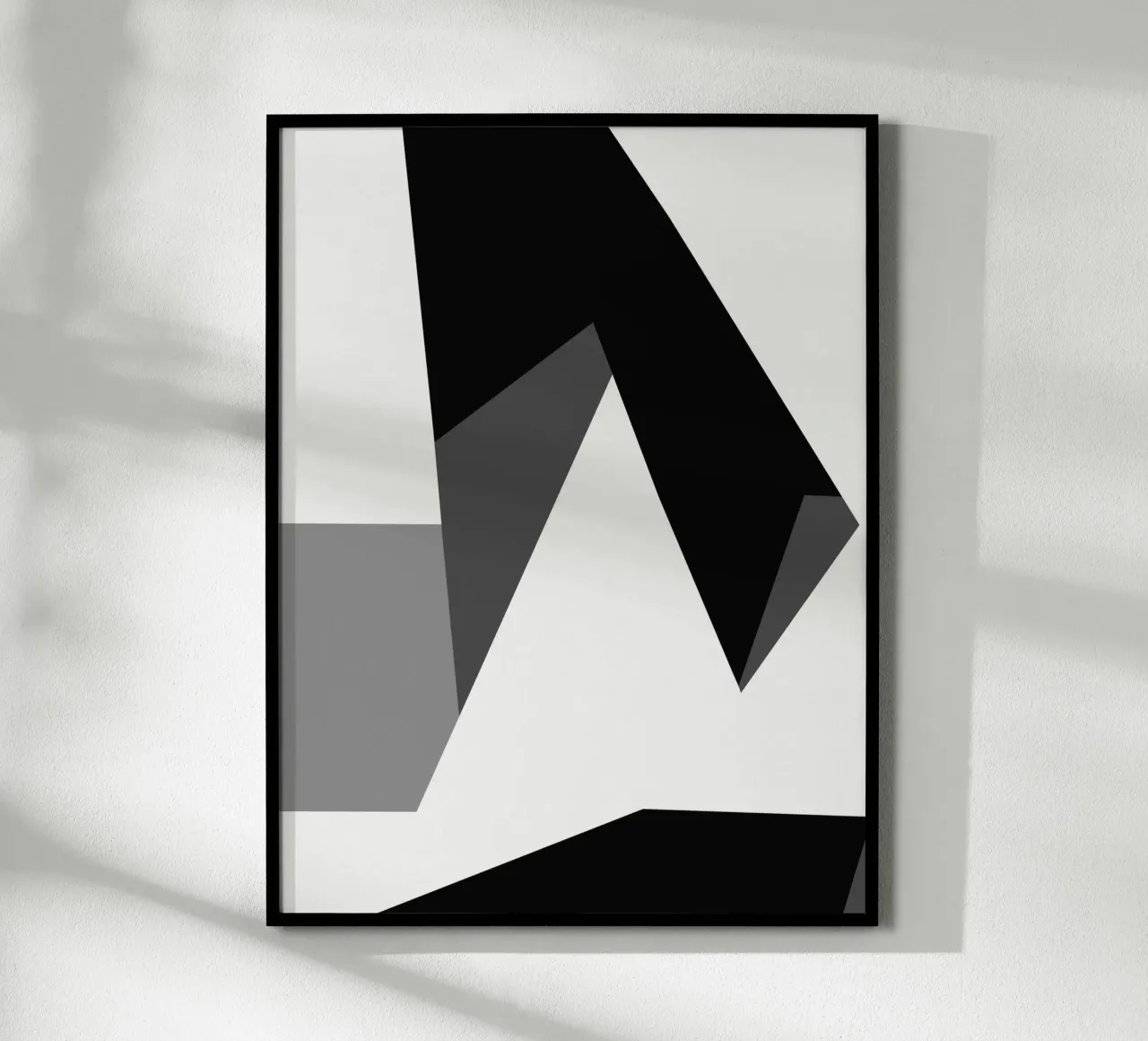Bianco e nero astratto 02 carta hahnemühle da Little Dean