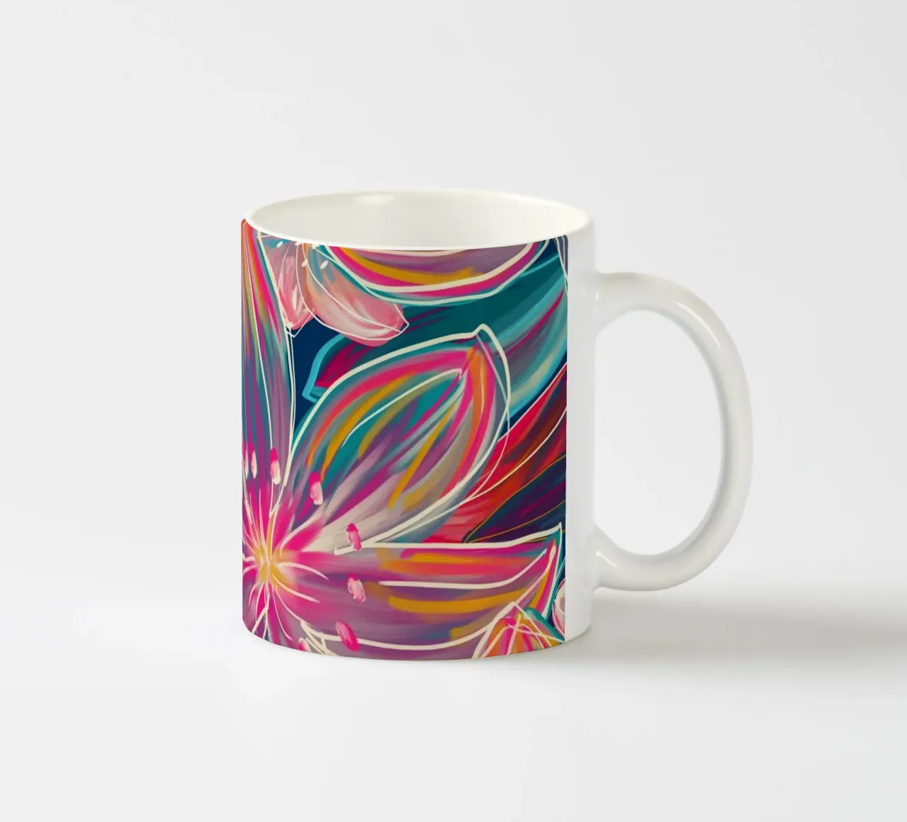 Fluo Bloom tazza in ceramica da designdn