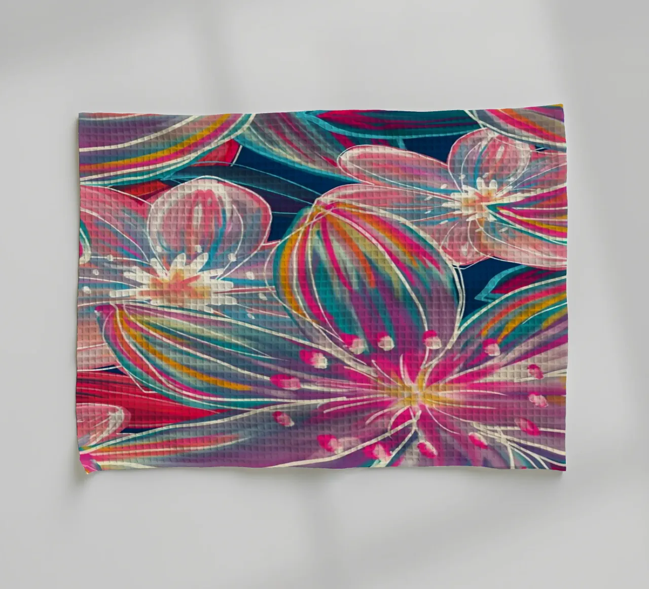 Fluo Bloom canovaccio da cucina da designdn