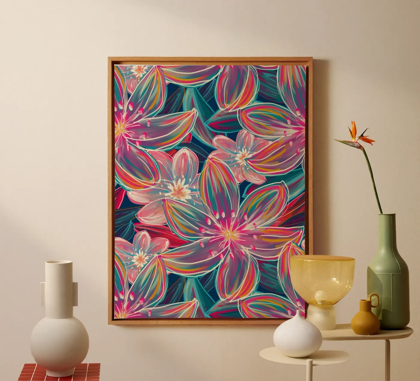 Fluo Bloom tela da DesigndN