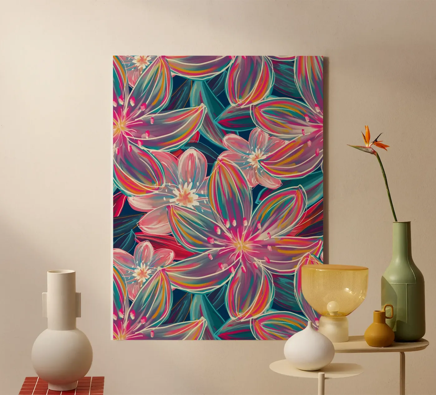 Fluo Bloom tela da DesigndN