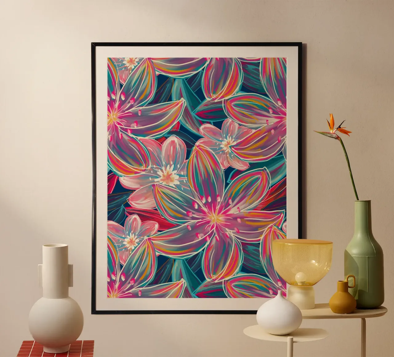 Fluo Bloom poster da DesigndN