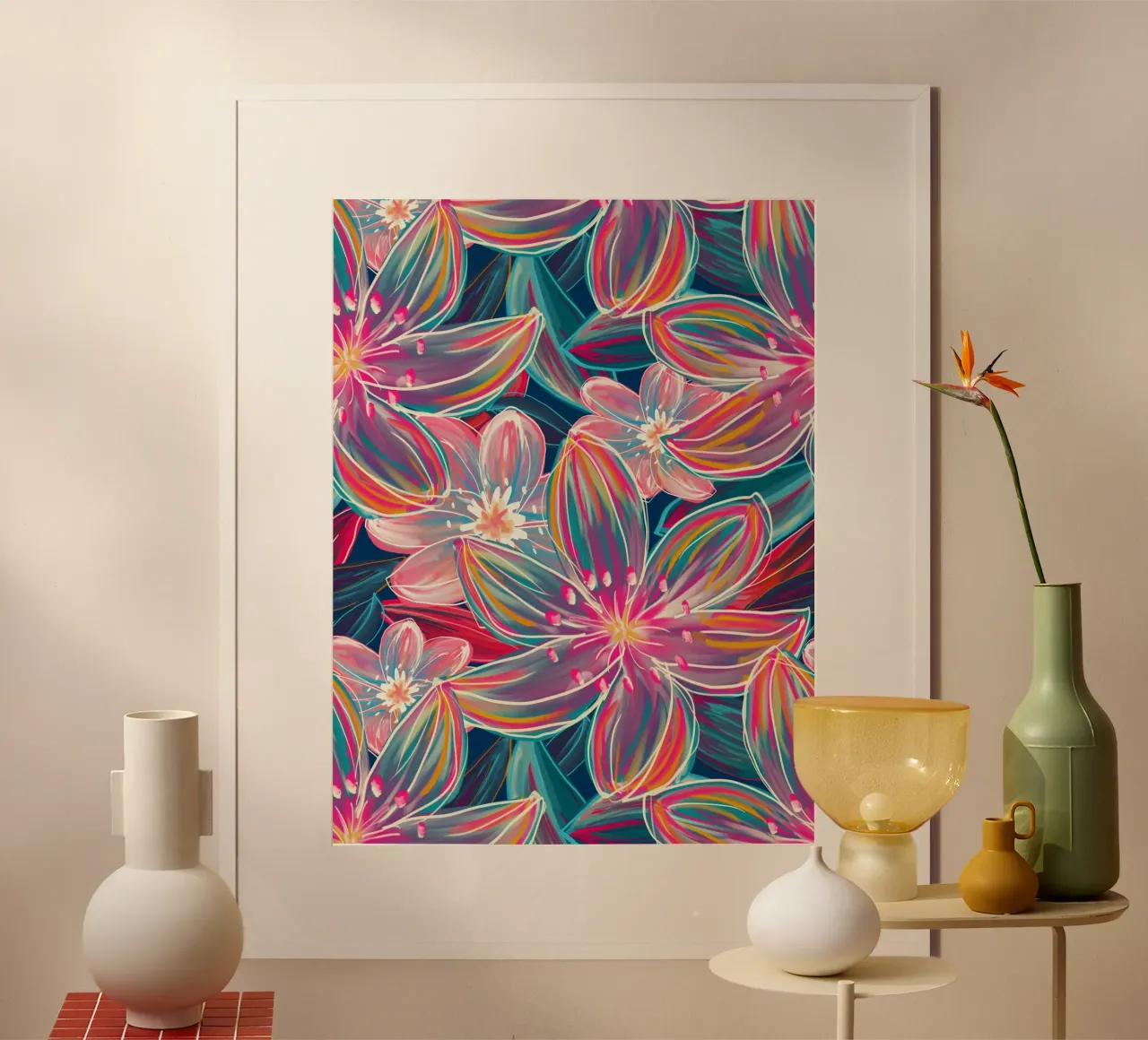 Fluo Bloom poster da DesigndN