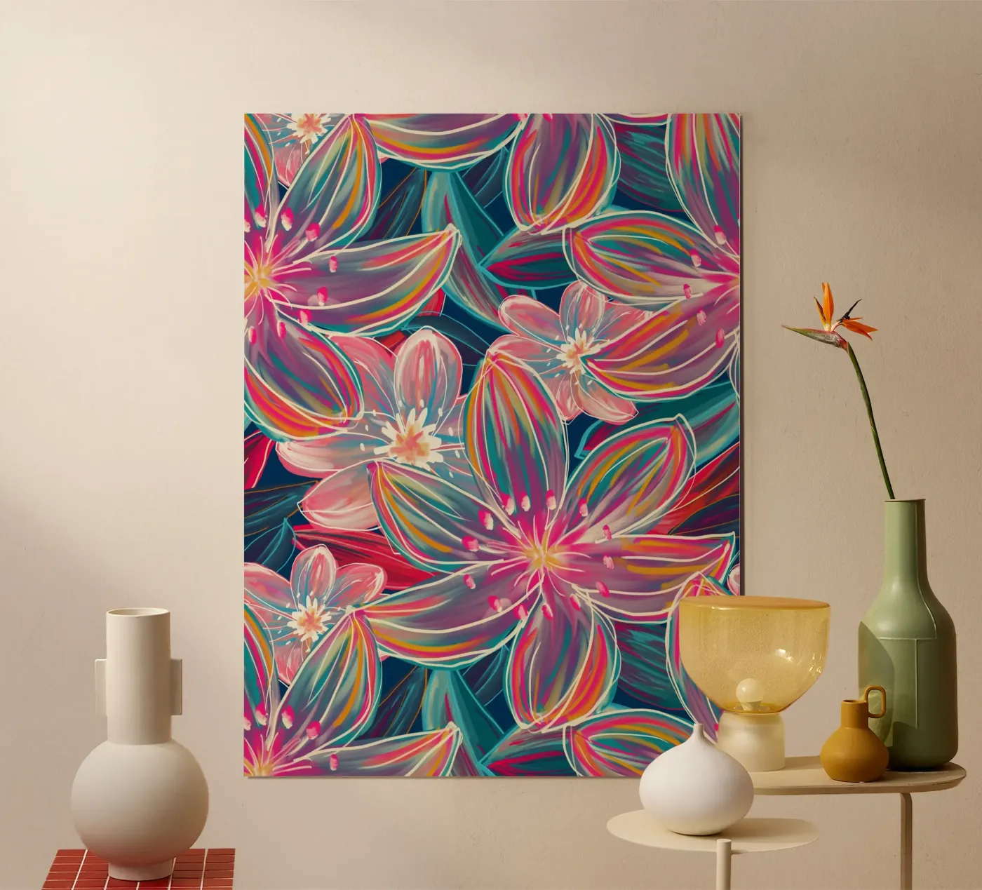 Fluo Bloom poster da DesigndN