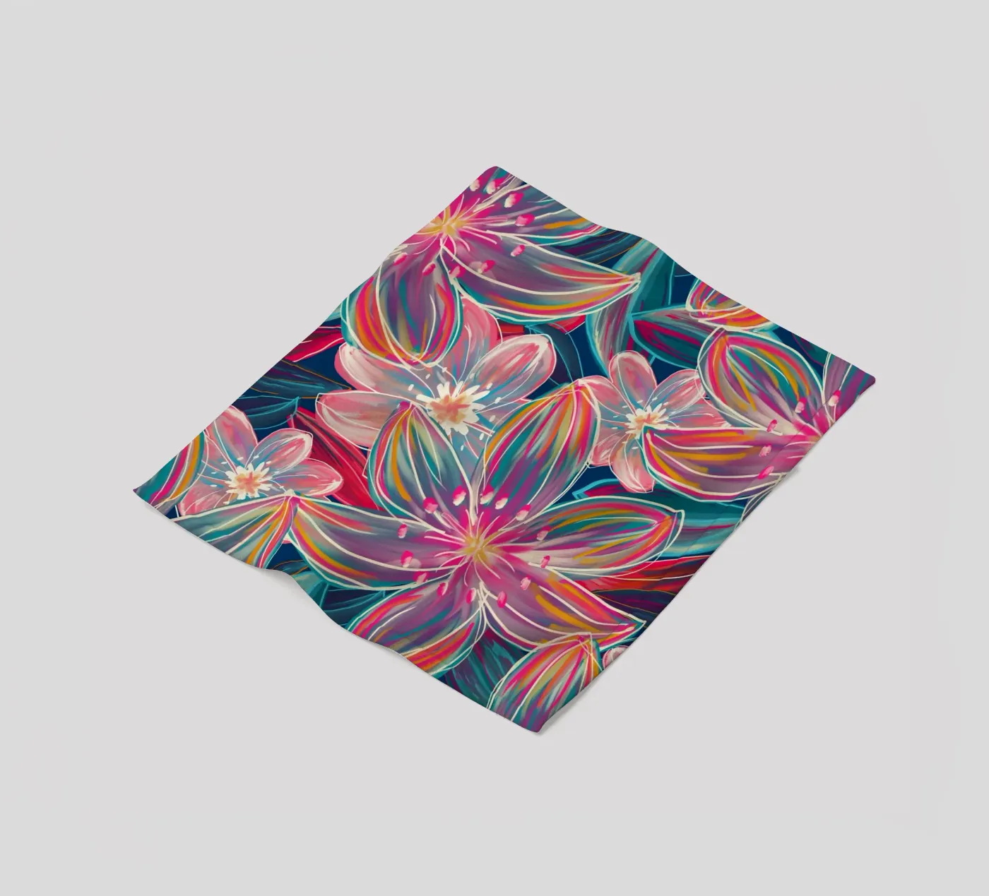 Fluo Bloom fleecedeken van DesigndN