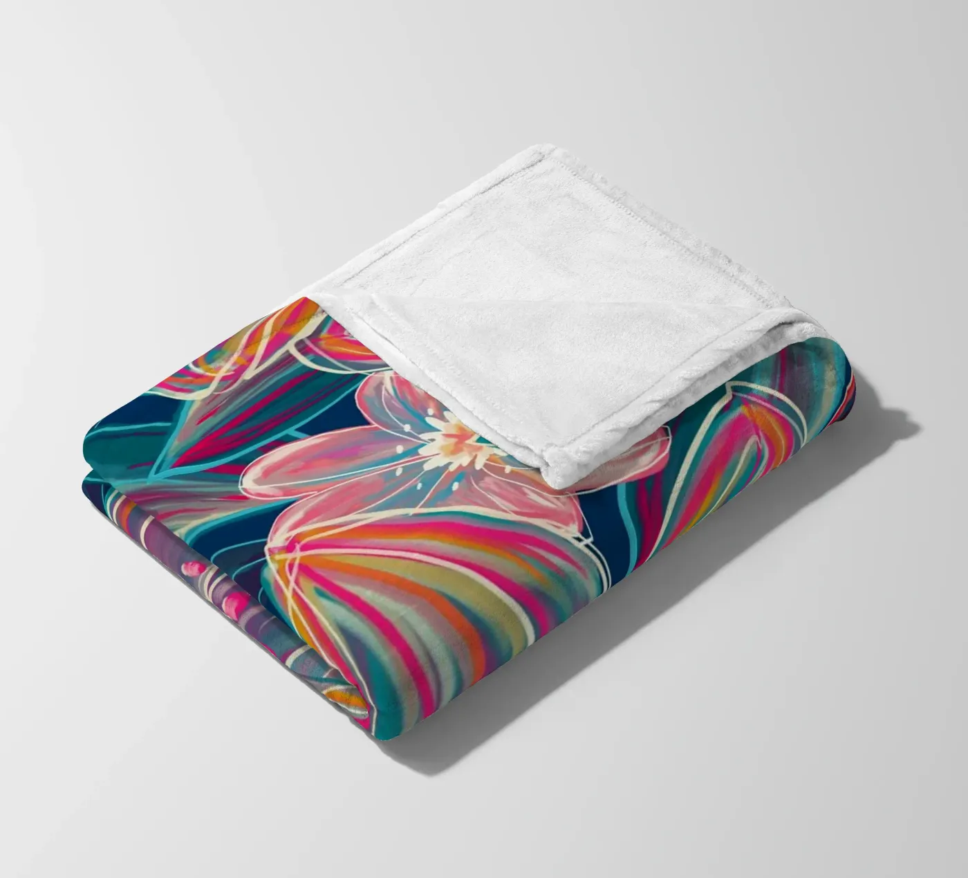 Fluo Bloom fleecedeken van DesigndN