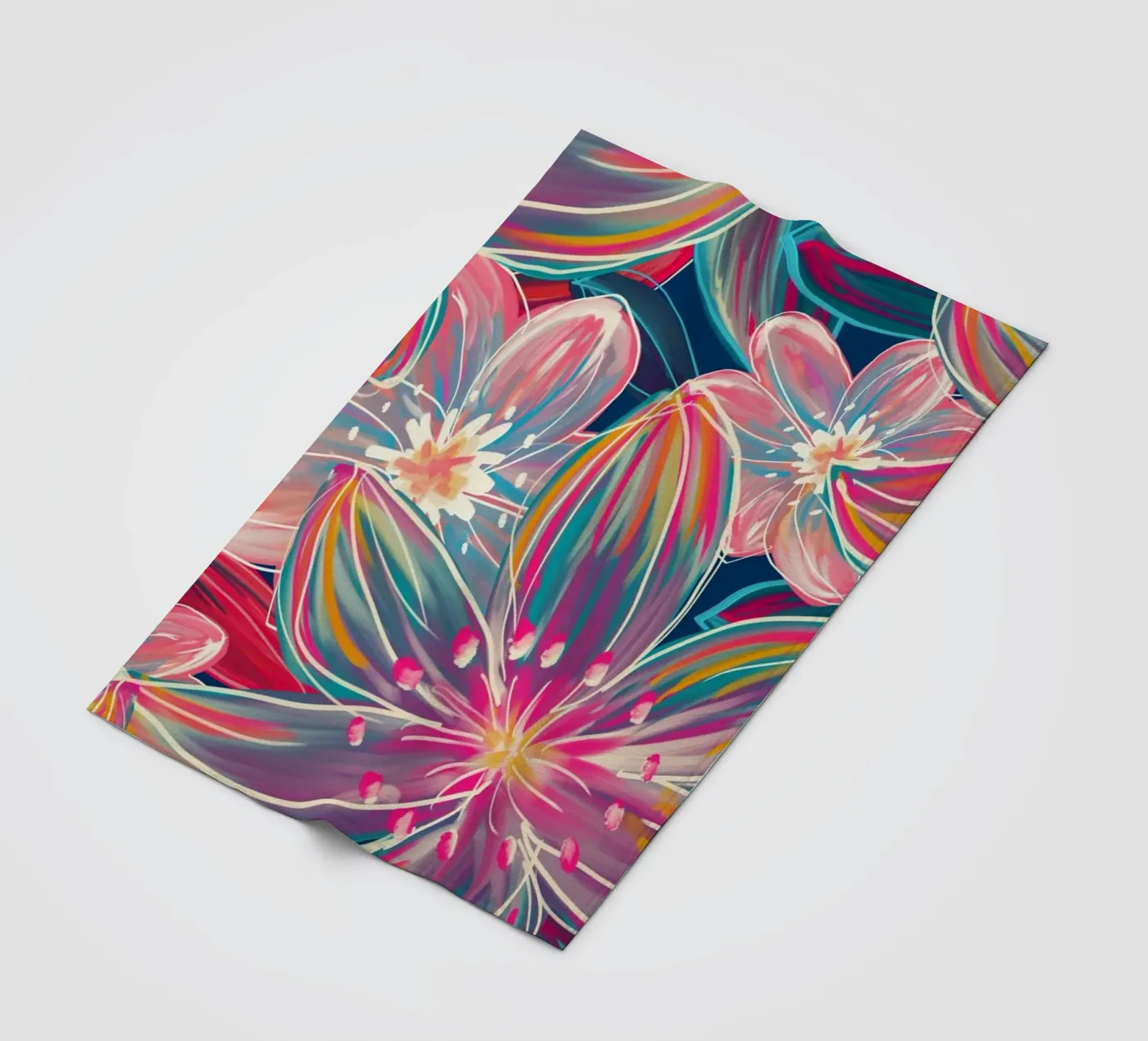 Fluo Bloom fleecedeken van DesigndN