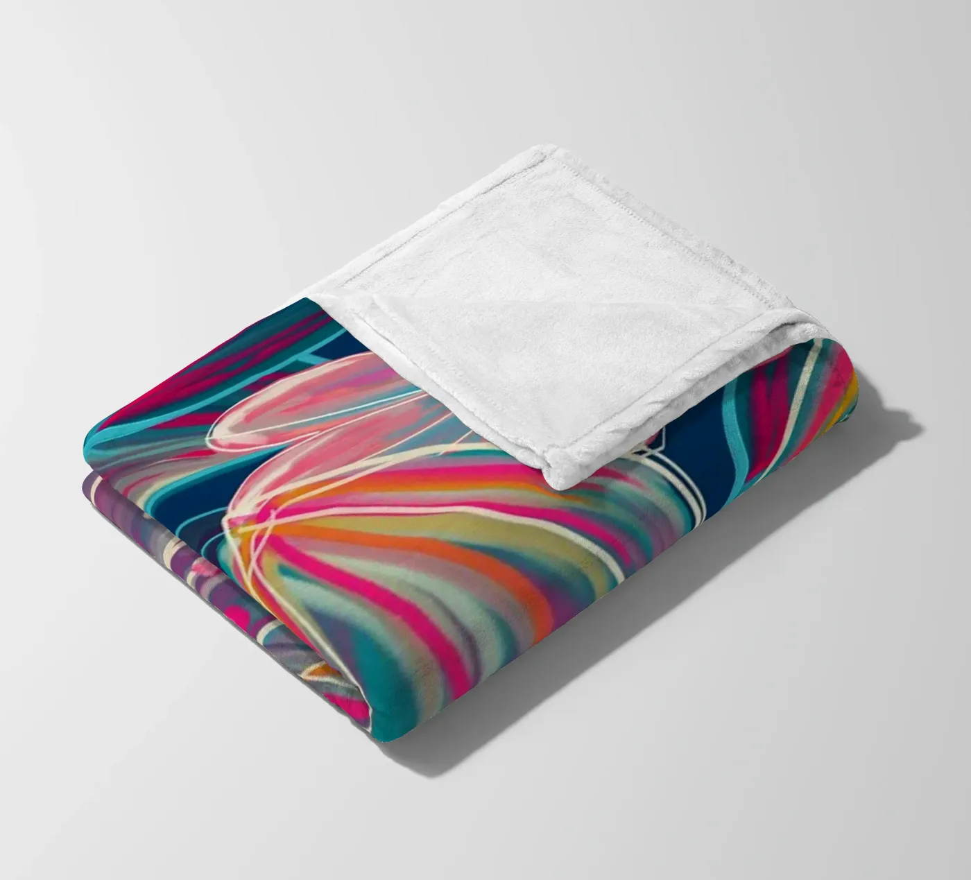 Fluo Bloom fleecedeken van DesigndN