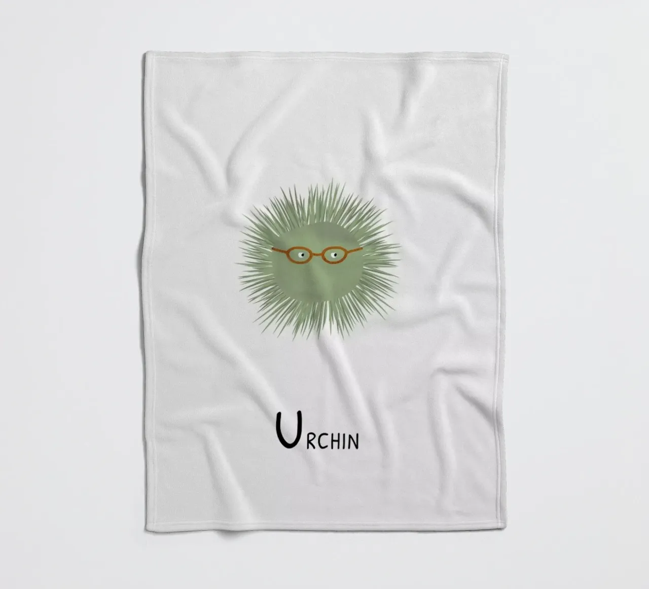 Urchin fleece blanket by Little Flourishes