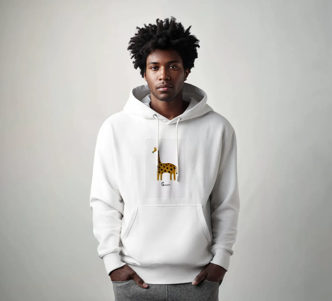Giraffe felpa con cappuccio da Little Flourishes