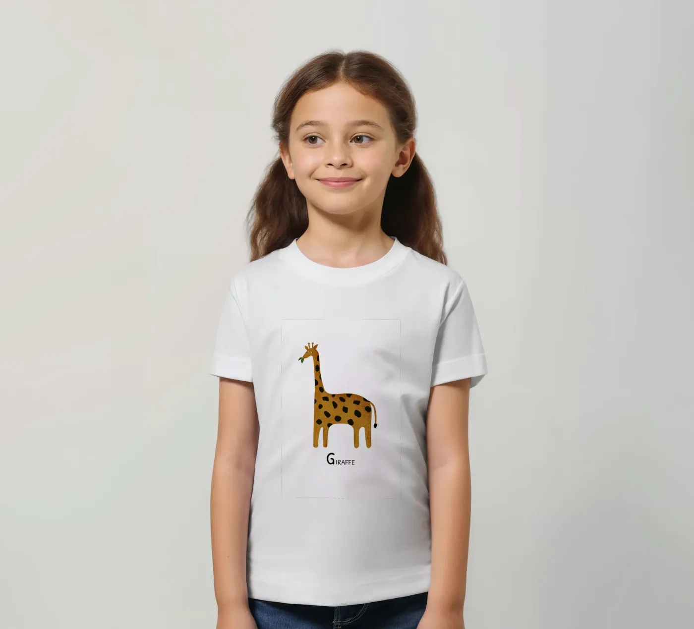Giraffe kinder t-shirt van Little Flourishes