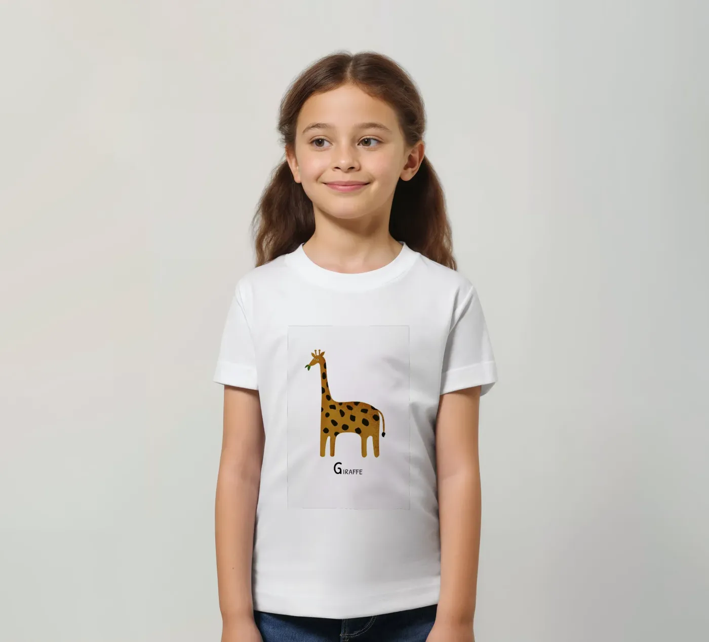 Giraffe kinder t-shirt van Little Flourishes