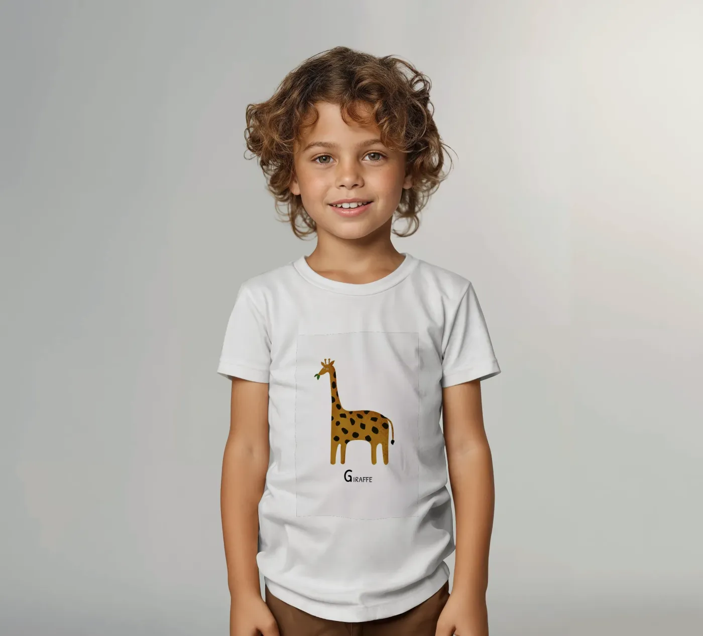 Giraffe t-shirt bambini da Little Flourishes
