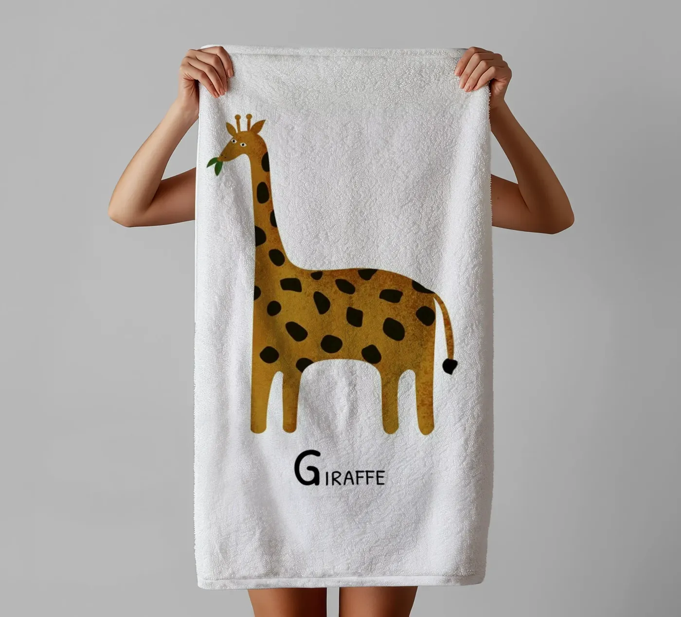 Giraffe badhanddoek van Little Flourishes