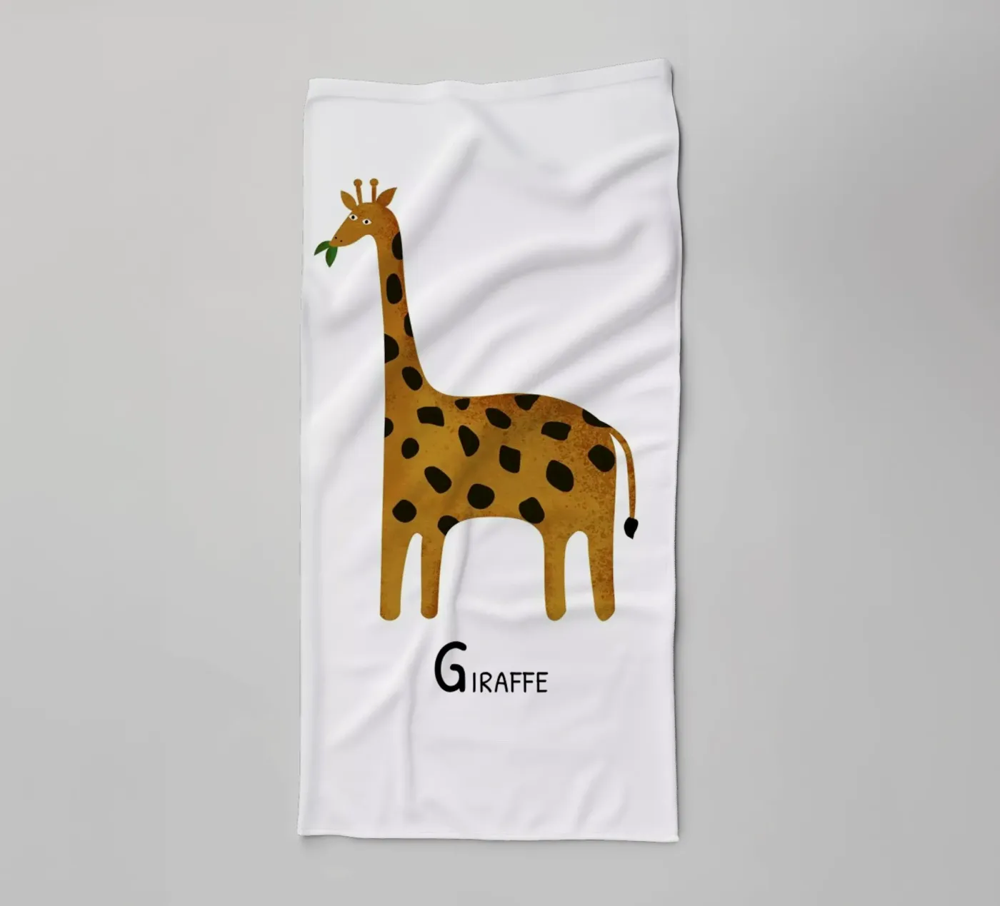 Giraffe badhanddoek van Little Flourishes