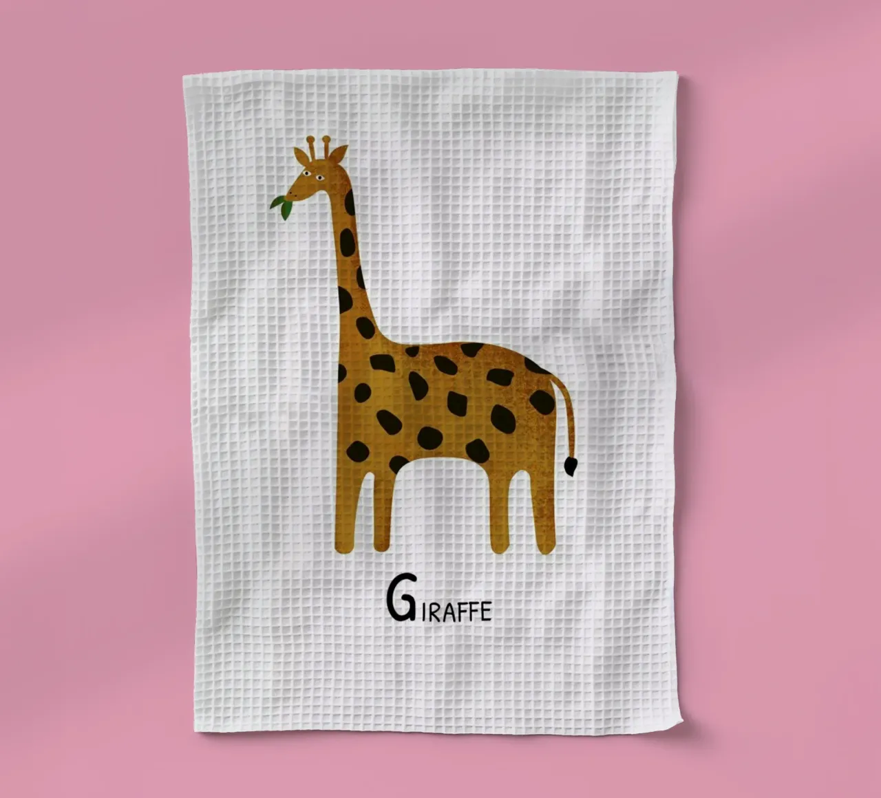 Giraffe canovaccio da cucina da Little Flourishes