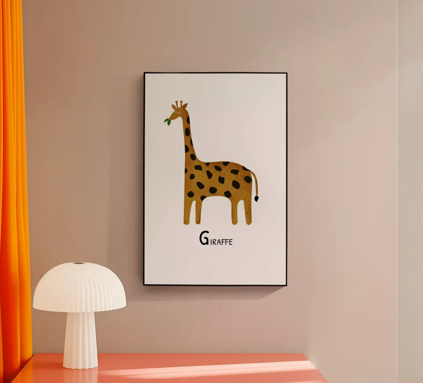 Giraffe plexiglas de Little Flourishes