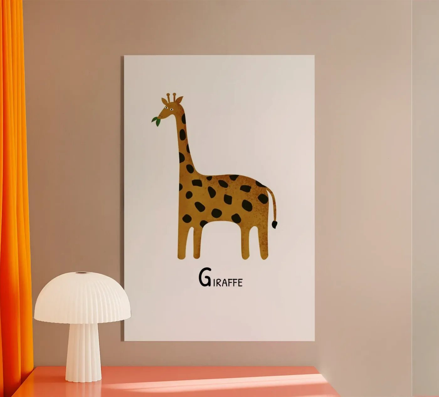 Giraffe plexiglas de Little Flourishes