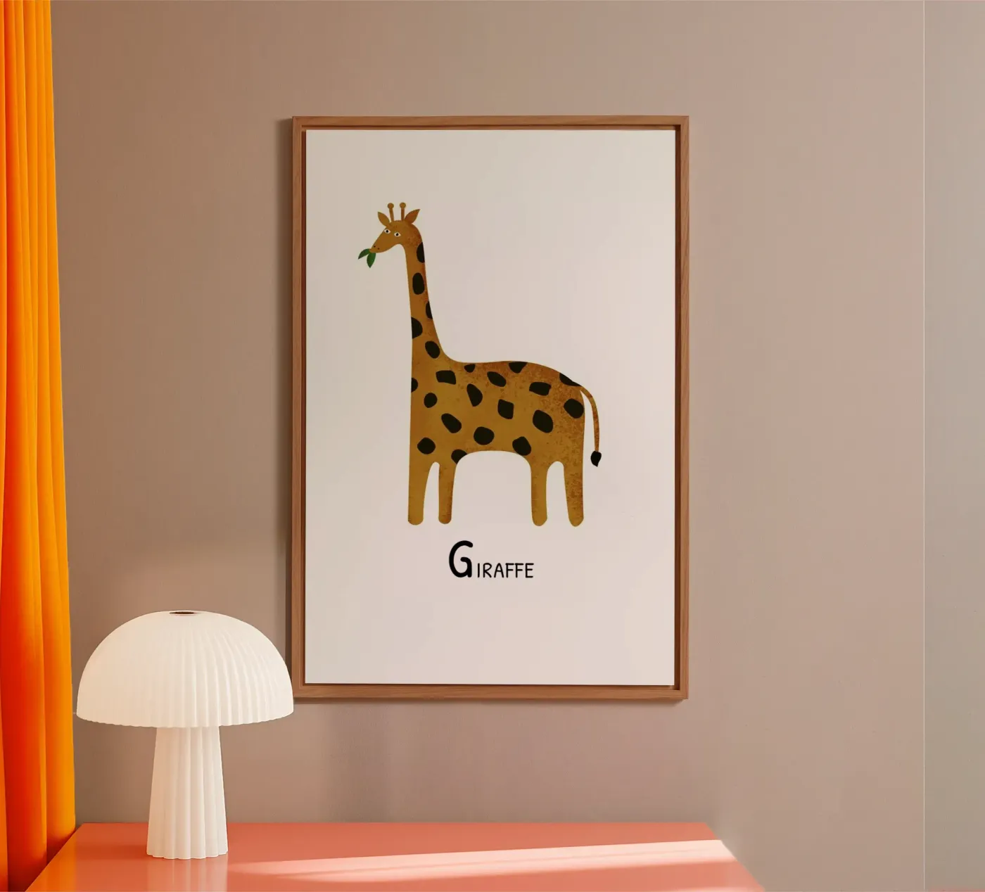 Giraffe forex plate by Little Flourishes