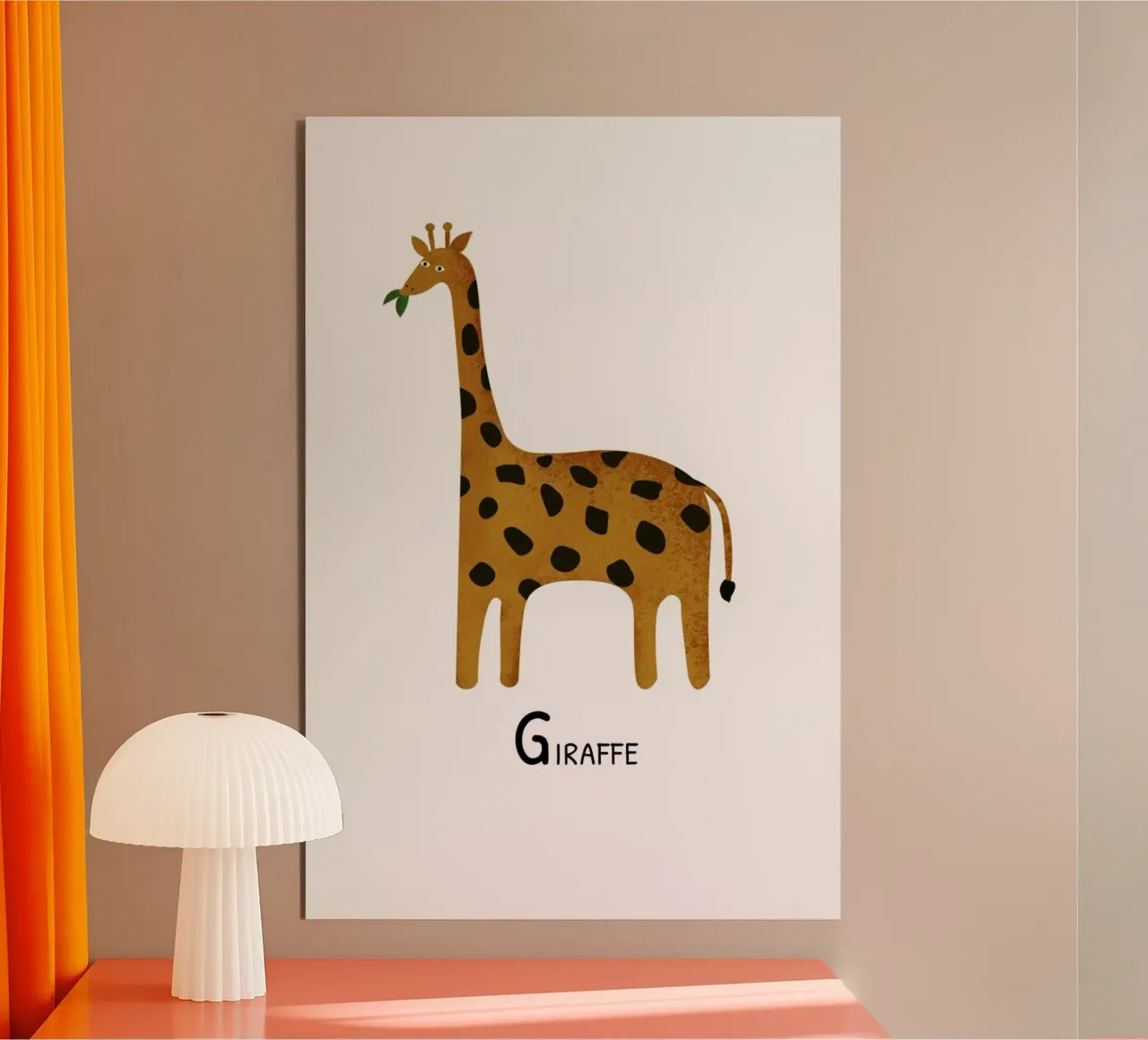 Giraffe alluminio dibond da Little Flourishes