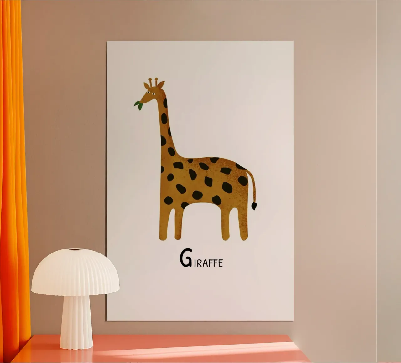 Giraffe poster da Little Flourishes